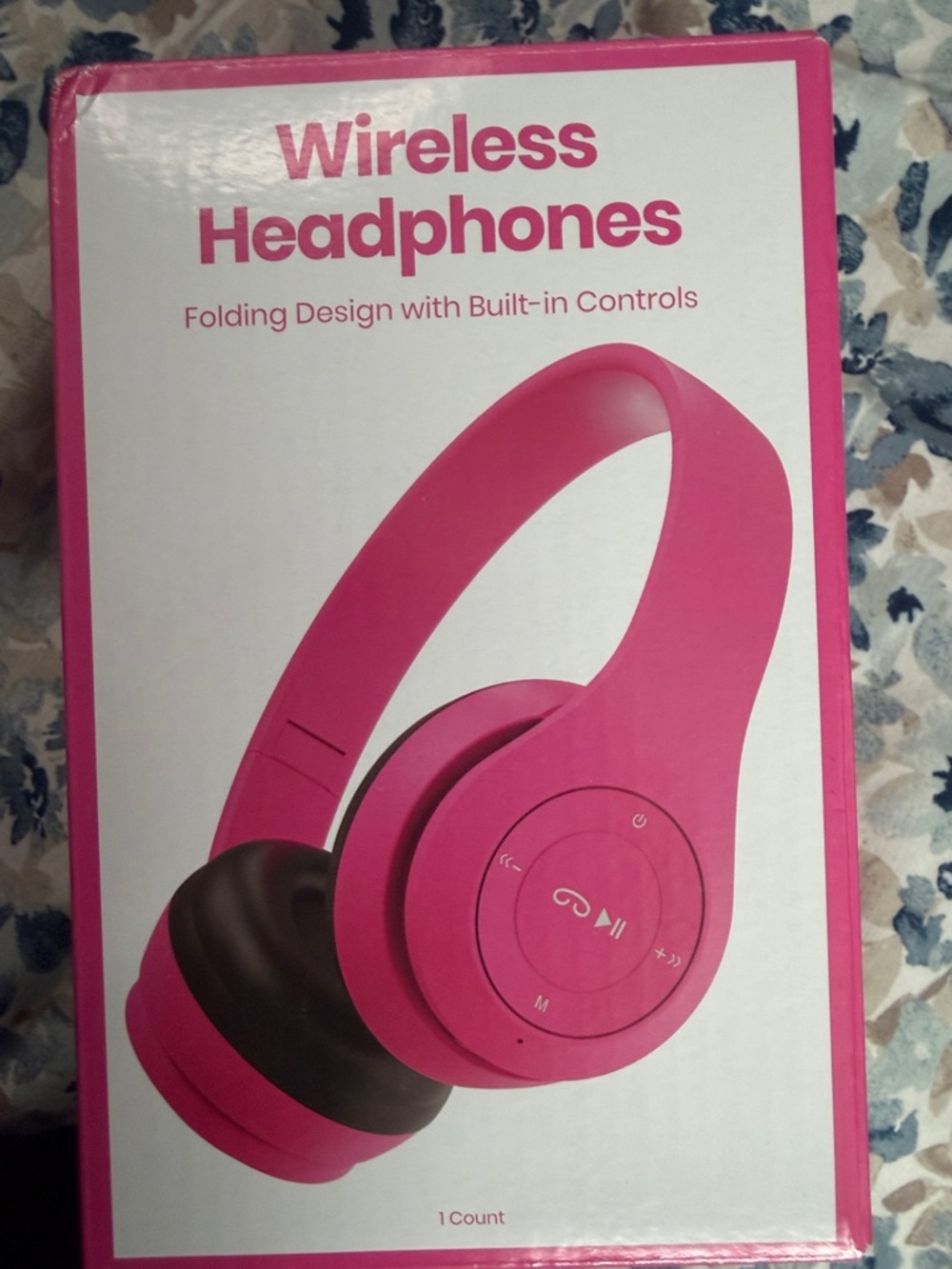 Wireless Over-Ear Headphones - Hot Pink